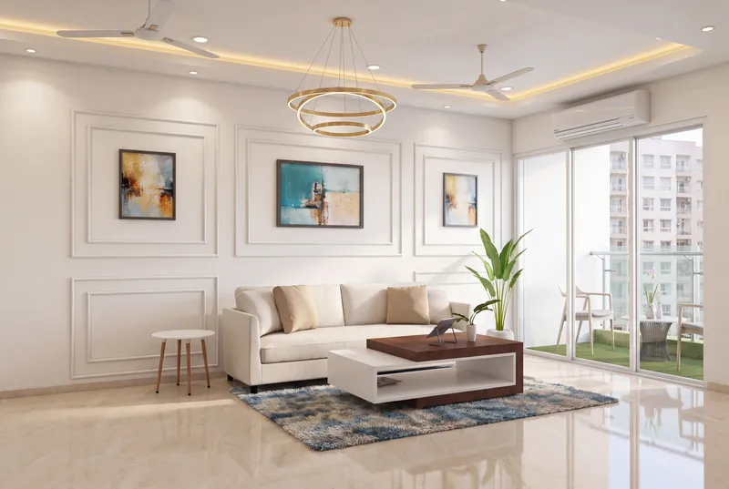 Living Room 1, 2BHK Residence, Bandra, Mumbai